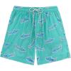 imageAmerican Trends Mens Swim Trunks with Compression Liner Quick Dry Beach Shorts for Men with Pockets Beach Wear ClothingGreen Shark