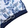 imageAmerican Trends Mens Swim Trunks with Compression Liner Quick Dry Beach Shorts for Men with Pockets Beach Wear ClothingLeaves Blue