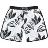 imageAmerican Trends Mens Swim Trunks with Compression Liner Quick Dry Beach Shorts for Men with Pockets Beach Wear ClothingLeaves White
