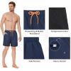 imageAmerican Trends Mens Swimming Trunks Quick Dry Compression Liner Swim Shorts Mens Bathing Suit with Pockets Navy XL