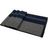 imageAmerican Trends Mens Winter Warm Long Soft Scarf Plaid Tassel Scarf for Men Soft Classic ScarvesBlue  Grey Stripe