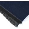 imageAmerican Trends Mens Winter Warm Long Soft Scarf Plaid Tassel Scarf for Men Soft Classic ScarvesBlue  Grey Stripe