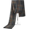 imageAmerican Trends Mens Winter Warm Long Soft Scarf Plaid Tassel Scarf for Men Soft Classic ScarvesOrange Stripe
