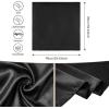 imageAmerican Trends Wild Rag Cowboy Scarf for Men 35 Inch Western Head Scarf Silk Feeling Cowboy Scarves Neck BandanaBlack
