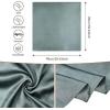 imageAmerican Trends Wild Rag Cowboy Scarf for Men 35 Inch Western Head Scarf Silk Feeling Cowboy Scarves Neck BandanaDark Gray