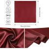 imageAmerican Trends Wild Rag Cowboy Scarf for Men 35 Inch Western Head Scarf Silk Feeling Cowboy Scarves Neck BandanaWine Red