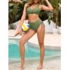 imageAmerican Trends Womens Bathing Suits Adjustable Bikini Swimsuits Padded V Neck Two Piece Wide Straps High Waisted SwimwearGreen