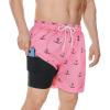 imageAmerican Trends Mens Swim Trunks with Compression Liner Quick Dry Beach Shorts for Men with Pockets Beach Wear ClothingAnchor