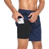 imageAmerican Trends Mens Swimming Trunks Quick Dry Compression Liner Swim Shorts Mens Bathing Suit with Pockets Navy XL