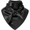 imageAmerican Trends Wild Rag Cowboy Scarf for Men 35 Inch Western Head Scarf Silk Feeling Cowboy Scarves Neck BandanaBlack