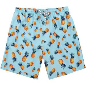 imageAmerican Trends Mens Swim Trunks with Compression Liner Quick Dry Beach Shorts for Men with Pockets Beach Wear ClothingPineapple