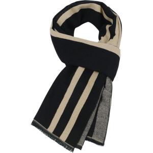 imageAmerican Trends Mens Winter Warm Long Soft Scarf Plaid Tassel Scarf for Men Soft Classic ScarvesBlack  Beige Cross