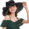 image2025 KentuckyDerby Fascinators Hats for Women Church Tea Party Hats AccessoriesBlack