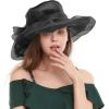 image2025 KentuckyDerby Fascinators Hats for Women Church Tea Party Hats AccessoriesBlack