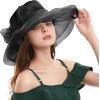 image2025 KentuckyDerby Fascinators Hats for Women Church Tea Party Hats AccessoriesBlack