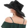 image2025 KentuckyDerby Fascinators Hats for Women Church Tea Party Hats AccessoriesBlack