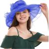image2025 KentuckyDerby Fascinators Hats for Women Church Tea Party Hats AccessoriesBlue
