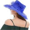 image2025 KentuckyDerby Fascinators Hats for Women Church Tea Party Hats AccessoriesBlue