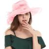 image2025 KentuckyDerby Fascinators Hats for Women Church Tea Party Hats AccessoriesPink