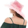 image2025 KentuckyDerby Fascinators Hats for Women Church Tea Party Hats AccessoriesPink