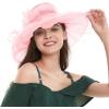 image2025 KentuckyDerby Fascinators Hats for Women Church Tea Party Hats AccessoriesPink