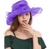 image2025 KentuckyDerby Fascinators Hats for Women Church Tea Party Hats AccessoriesPurple