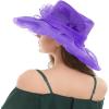 image2025 KentuckyDerby Fascinators Hats for Women Church Tea Party Hats AccessoriesPurple
