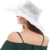 image2025 KentuckyDerby Fascinators Hats for Women Church Tea Party Hats AccessoriesWhite