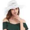 image2025 KentuckyDerby Fascinators Hats for Women Church Tea Party Hats AccessoriesWhite