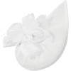 image2025 KentuckyDerby Fascinators Hats for Women Tea Party Hats Headwear Hair Clip for Wedding ChurchA White