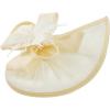 image2025 KentuckyDerby Fascinators Hats for Women Tea Party Hats Headwear Hair Clip for Wedding ChurchBeige