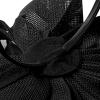 image2025 KentuckyDerby Fascinators Hats for Women Tea Party Hats Headwear Hair Clip for Wedding ChurchBlack