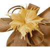 image2025 KentuckyDerby Fascinators Hats for Women Tea Party Hats Headwear Hair Clip for Wedding ChurchGold