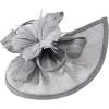 image2025 KentuckyDerby Fascinators Hats for Women Tea Party Hats Headwear Hair Clip for Wedding ChurchGray