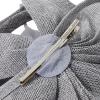 image2025 KentuckyDerby Fascinators Hats for Women Tea Party Hats Headwear Hair Clip for Wedding ChurchGray