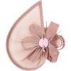 image2025 KentuckyDerby Fascinators Hats for Women Tea Party Hats Headwear Hair Clip for Wedding ChurchPink