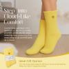 imageAmerican Trends Coral Fleece Cloud Socks UltraSoft Fuzzy Warm Sleep Socks Cozy Unisex Gifts for Birthday SelfCareYelllow