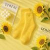 imageAmerican Trends Coral Fleece Cloud Socks UltraSoft Fuzzy Warm Sleep Socks Cozy Unisex Gifts for Birthday SelfCareYelllow