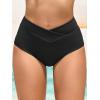 imageAmerican Trends High Waisted Bikini Bottoms for Women Tummy Control Full Coverage Bathing Suit Swim Swimsuit BottomsA Black