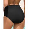 imageAmerican Trends High Waisted Bikini Bottoms for Women Tummy Control Full Coverage Bathing Suit Swim Swimsuit BottomsA Black