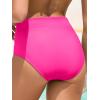 imageAmerican Trends High Waisted Bikini Bottoms for Women Tummy Control Full Coverage Bathing Suit Swim Swimsuit BottomsHot Pink