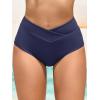 imageAmerican Trends High Waisted Bikini Bottoms for Women Tummy Control Full Coverage Bathing Suit Swim Swimsuit BottomsNavy