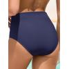 imageAmerican Trends High Waisted Bikini Bottoms for Women Tummy Control Full Coverage Bathing Suit Swim Swimsuit BottomsNavy