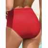 imageAmerican Trends High Waisted Bikini Bottoms for Women Tummy Control Full Coverage Bathing Suit Swim Swimsuit BottomsRed