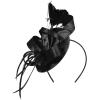 imageFascinators Hats for Women KentuckyDerby Tea Party Hats Flower Wedding Church Headband Hair Clip GirlsA Black