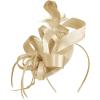 imageFascinators Hats for Women KentuckyDerby Tea Party Hats Flower Wedding Church Headband Hair Clip GirlsA Gold