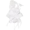 imageFascinators Hats for Women KentuckyDerby Tea Party Hats Flower Wedding Church Headband Hair Clip GirlsA White