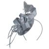 imageFascinators Hats for Women KentuckyDerby Tea Party Hats Flower Wedding Church Headband Hair Clip GirlsGrey