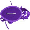 imageFascinators Hats for Women KentuckyDerby Tea Party Hats Flower Wedding Church Headband Hair Clip GirlsPurple