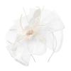 imageKentuckyDerby Fascinators Hat Tea Party Wedding Church Hat Headwear Hair Clip 2025A White